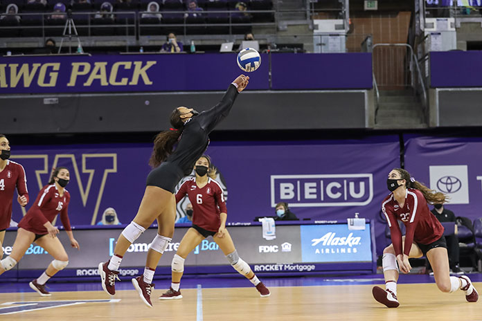 NCAA volleyball 3/29/2021-Malia Tufuga-Stanford volleyball