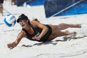 NCAA beach volleyball 3/17/2021-Teagan DeFalco-GCU beach volleyball