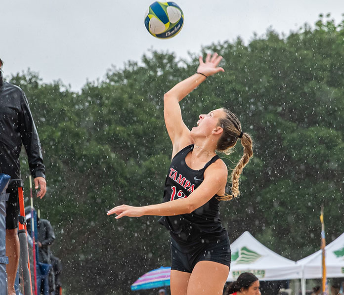 NCAA college beach volleyball 4/21/2021-Kelley Hamilton-Tampa beach volleyball
