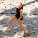 College Beach Volleyball 4/5/2021-Hailey Harward-USC beach volleyball