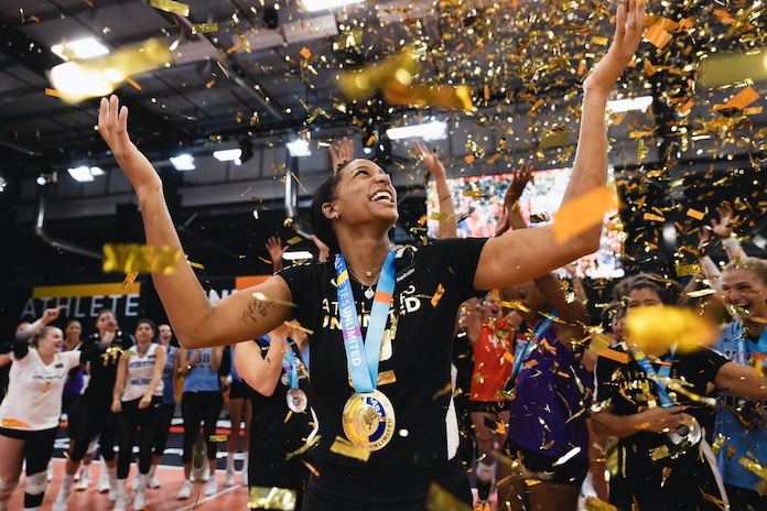 Leah Edmond wins the 2023 AU Volleyball title